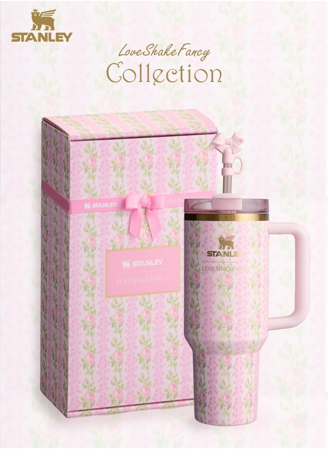 Quencher X-Love Shack Fancy Vacuum Insulated Stainless Steel Tumbler - 1.2Litre 40 oz