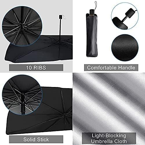 Libras Shop™ Car Windshield Sun Shade Umbrella, UV Sunshade Umbrella Windshield Block Cover, Foldable Sun Visor Windshields Sun Shade Cover