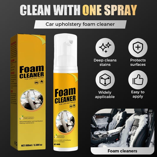 Multipurpose Foam Cleaner Spray For Car and House, Leather Decontamination, Multi-Functional Foam Cleaner