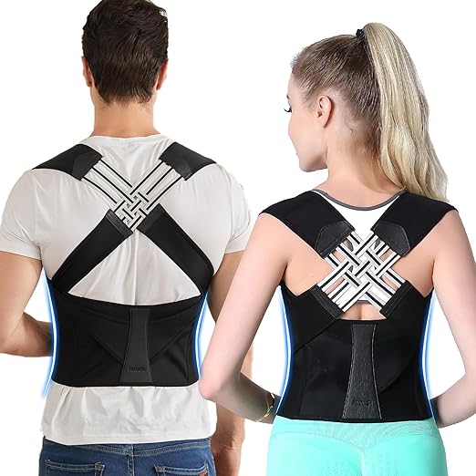 Posture Corrector for Women and Men,Adjustable Shoulder Straightener,Back Support Brace,Upper Spine scoliosis, hunchback
