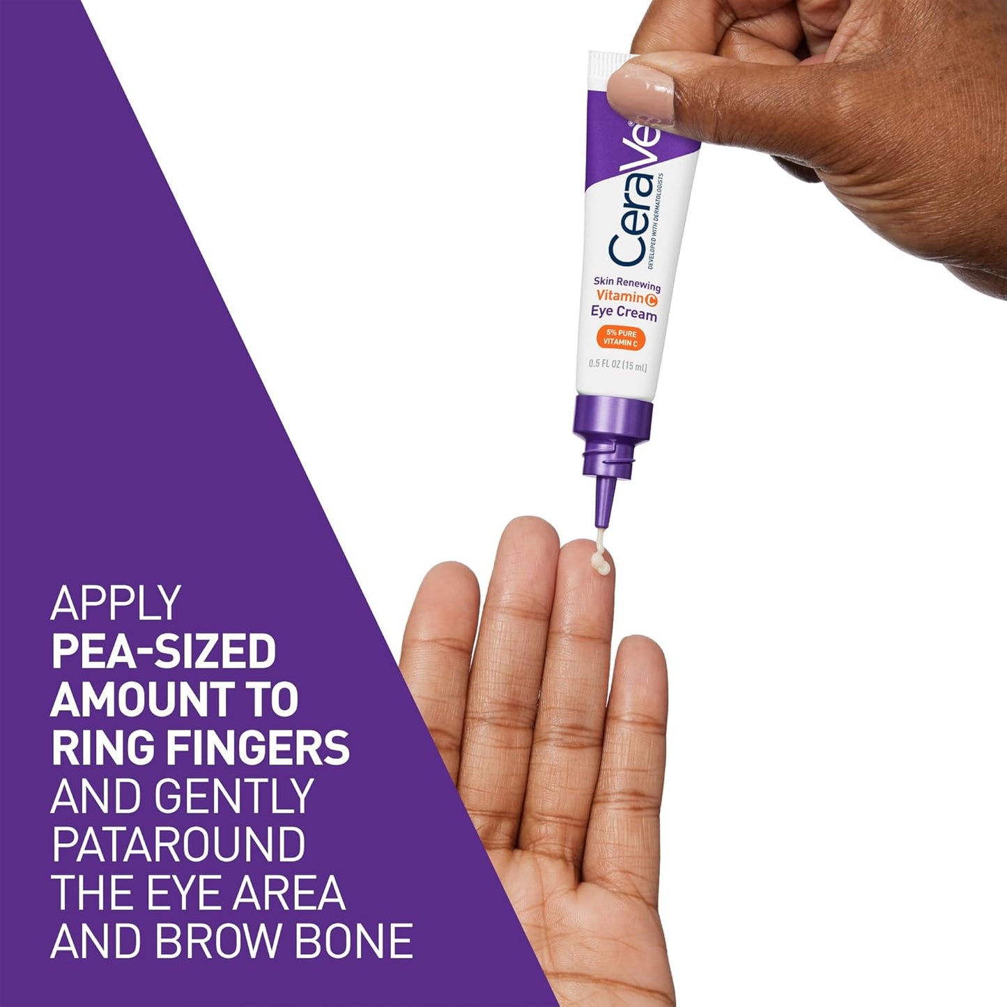 CeraVe Pure Vitamin C 10% Serum with Hyaluronic Acid, Skin Brightening Serum for Face