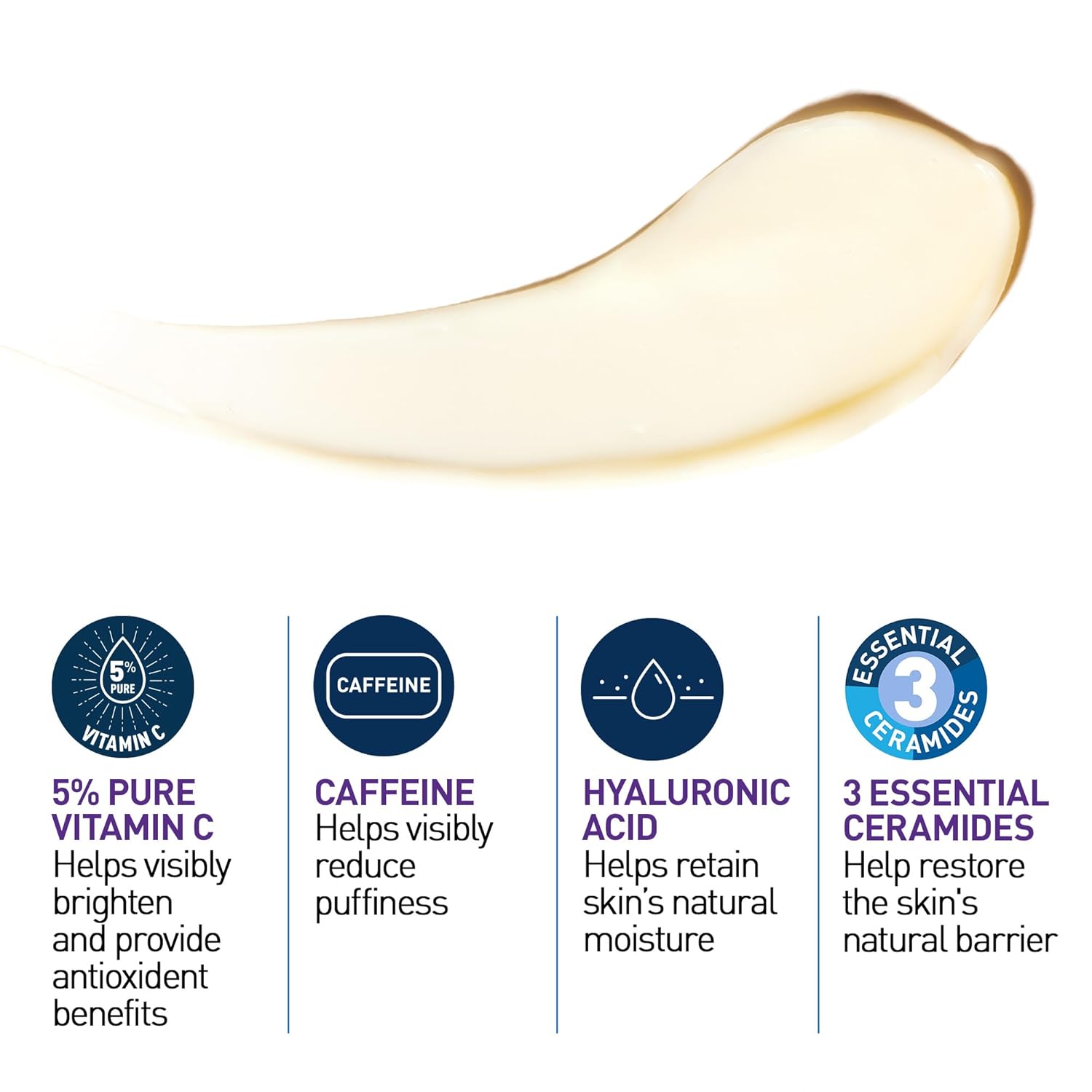 CeraVe Pure Vitamin C 10% Serum with Hyaluronic Acid, Skin Brightening Serum for Face