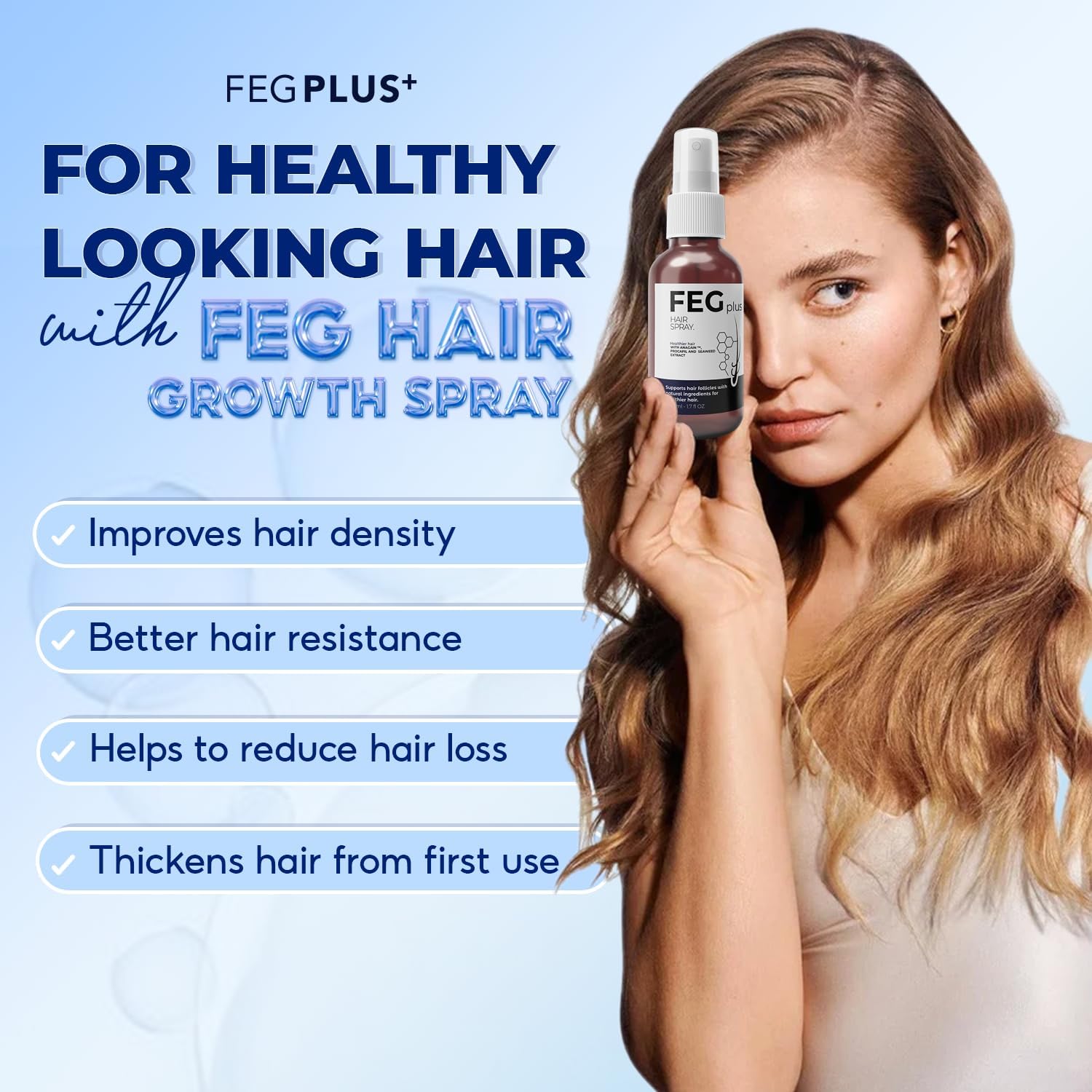 FEG-PLUS Rosemary Beard & Hair Serum + Derma Roller Kit – Minoxidil 5% Growth Enhancing Formula