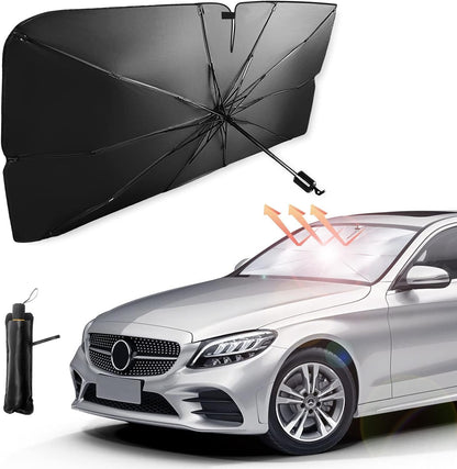 Libras Shop™ Car Windshield Sun Shade Umbrella, UV Sunshade Umbrella Windshield Block Cover, Foldable Sun Visor Windshields Sun Shade Cover
