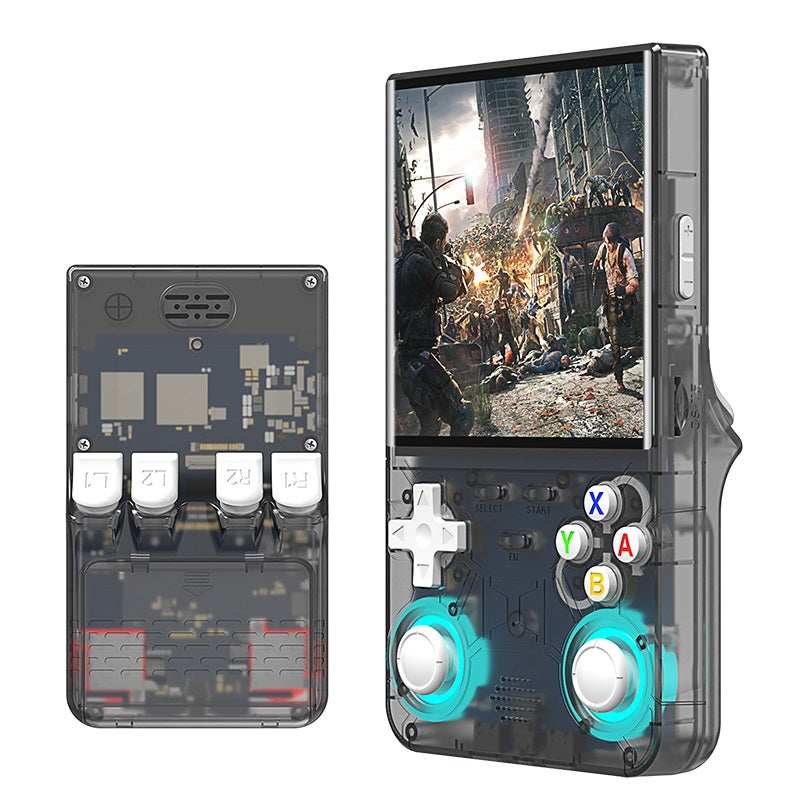 Libras Shop™ 2025 R36MAX Retro Handheld 20000+ Games Console, 4.0 Inch IPS Screen, 4000MAH Battery, 64GB Memory, Portable Arcade Video Gaming Console Gift for Kids, Adults