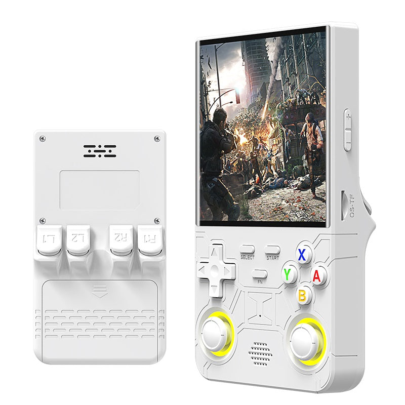 Libras Shop™ 2025 R36MAX Retro Handheld 20000+ Games Console, 4.0 Inch IPS Screen, 4000MAH Battery, 64GB Memory, Portable Arcade Video Gaming Console Gift for Kids, Adults