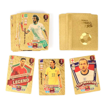 55 PCS Euro Football Star Trading Cards