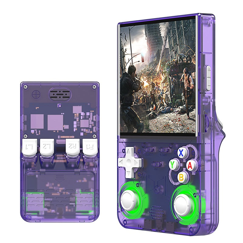 Libras Shop™ 2025 R36MAX Retro Handheld 20000+ Games Console, 4.0 Inch IPS Screen, 4000MAH Battery, 64GB Memory, Portable Arcade Video Gaming Console Gift for Kids, Adults