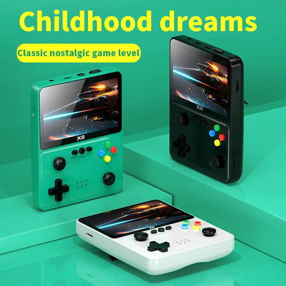 X8 Retro Handheld Video Game Console 15000 Games, 4 Inch IPS Screen, 3200Mah Battery