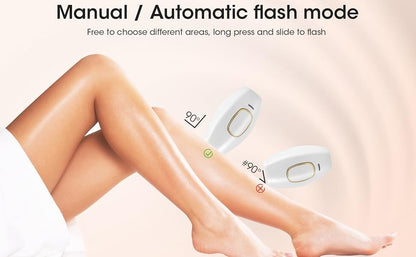 Libras Shop™ Professional IPL Hair Removal Device – Permanent Laser Depilation for Home Use, Effective on Women & Men, Smooth Skin Results