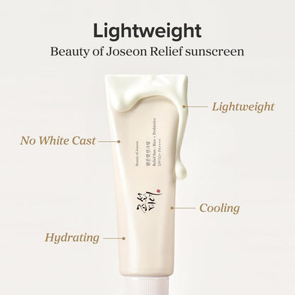 Beauty of Joseon Relief Sun Rice Probiotics SPF 50+ PA++++ Korean Sunscreen sunblock for Face Daily Sunscreen for Men Women Skincare 50ml - Libras Shop - Libras Shop - B09XQ1J1KG - 