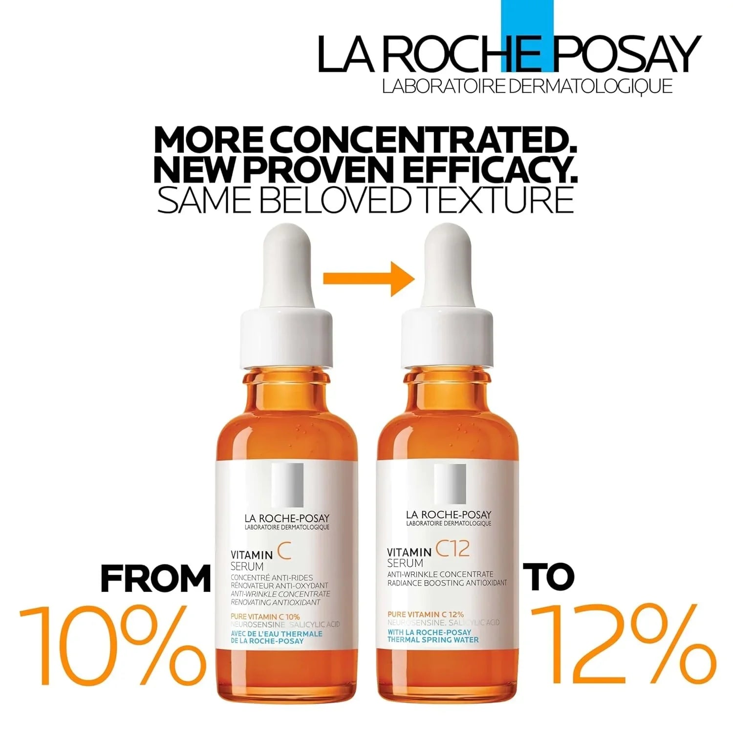 La Roche - Posay Pure Vitamin C Serum For Face With Hyaluronic Acid & Salicylic Acid, Hydrating Face Serum, Boost Radiance & Reduce Wrinkles, 2 Formulas for Normal or Oily Skin لاروش بوزيه النقي للوجه C - Libras Shop - Alif Souq - VC10 - N - GF - ZAM - 