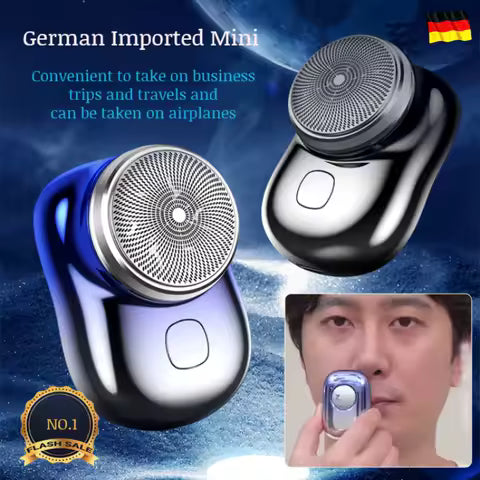 Zibayah™ Men's Mini Electric Razor Wet Dry Portable Electric Shaver Pocket Size Outdoor Smart Battery Tools
