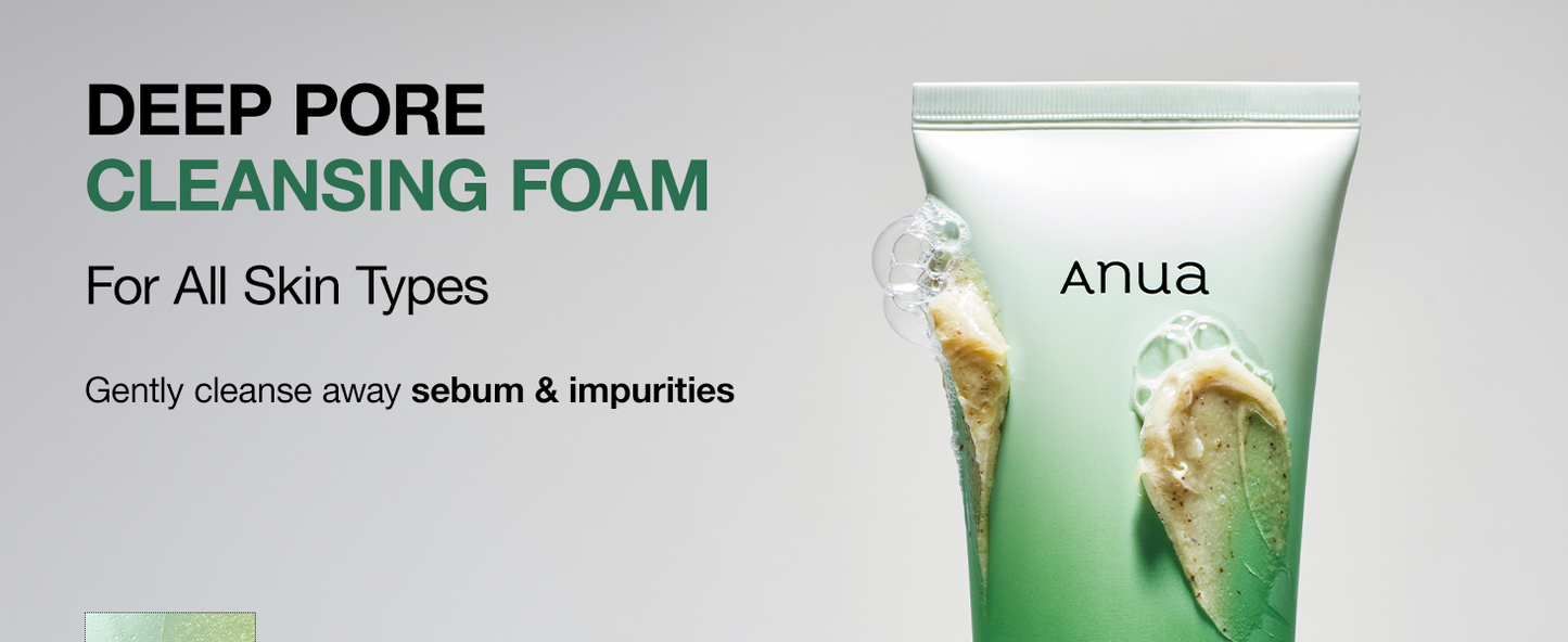 Libras Shop™ Anua Heartleaf Quercetinol Deep Cleansing Foam – Gentle Face Wash with BHA, Hyaluronic Acid, & Heartleaf for Pore Care & Blackhead Removal 150ml