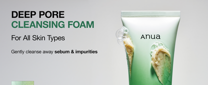 Libras Shop™ Anua Heartleaf Quercetinol Deep Cleansing Foam – Gentle Face Wash with BHA, Hyaluronic Acid, & Heartleaf for Pore Care & Blackhead Removal 150ml