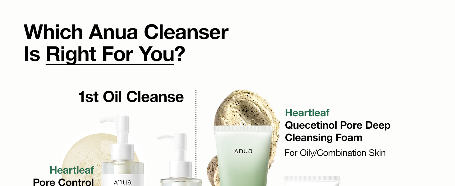 Anua Heart-Leaf Quercetinol Deep Cleansing Foam – Gentle Face Wash with BHA, Hyaluronic Acid, & Heart-Leaf for Pore Care & Blackhead Removal 150ml