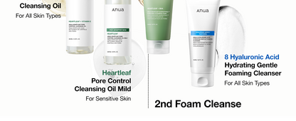 Libras Shop™ Anua Heartleaf Quercetinol Deep Cleansing Foam – Gentle Face Wash with BHA, Hyaluronic Acid, & Heartleaf for Pore Care & Blackhead Removal 150ml