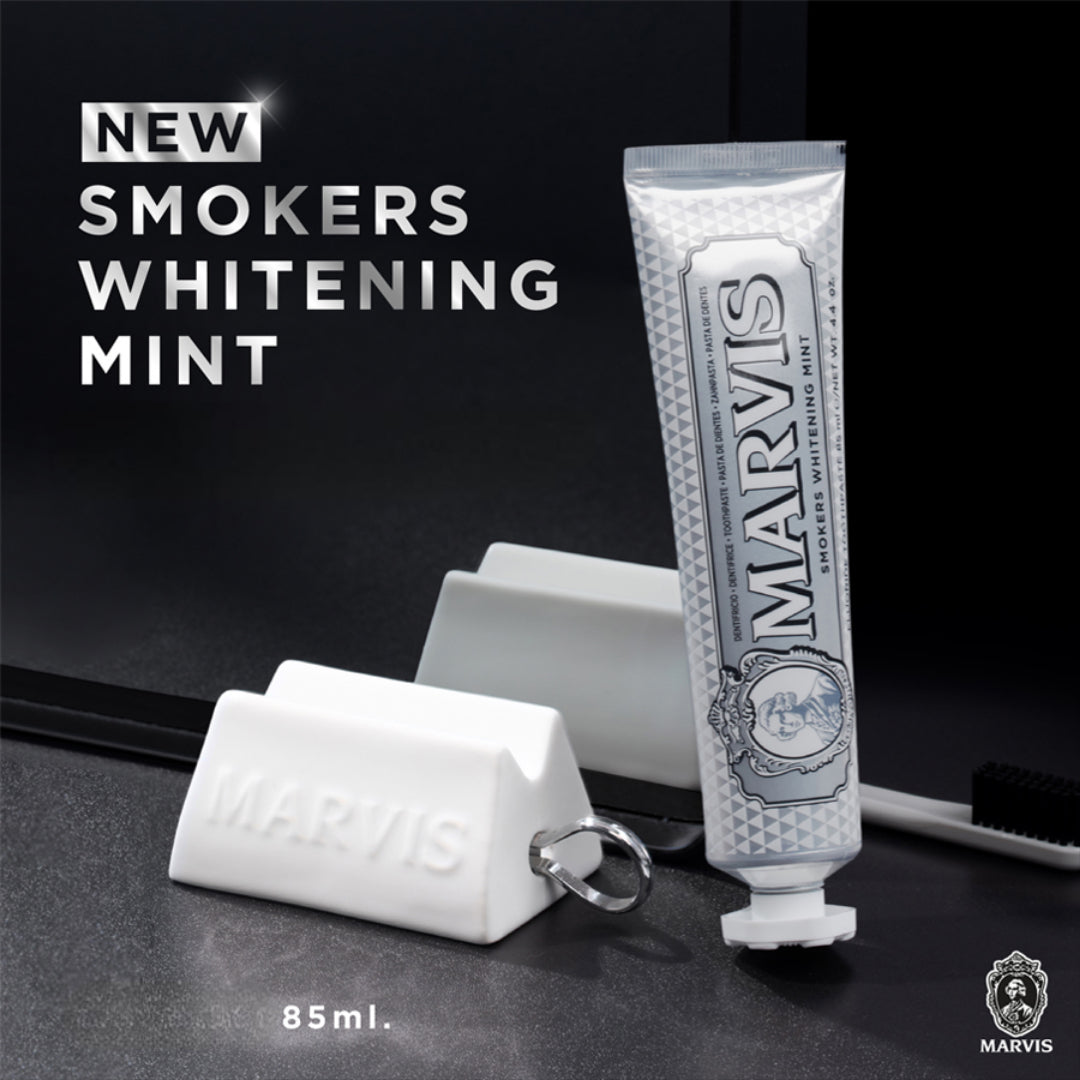 Libras Shop™ Marvis Smokers Whitening Mint Toothpaste – Fights Tobacco Stains & Freshens Breath with Intense Mint Flavor 85ml