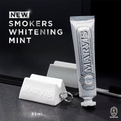 Libras Shop™ Marvis Smokers Whitening Mint Toothpaste – Fights Tobacco Stains & Freshens Breath with Intense Mint Flavor 85ml